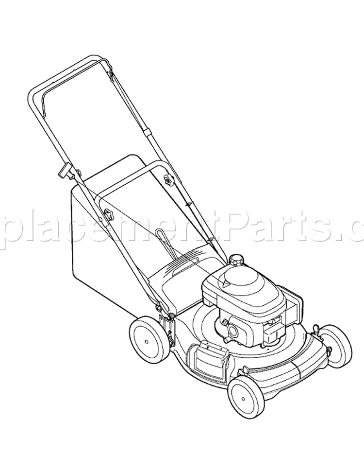 Page B Diagram and Parts List for 11B-439Q755 2007 Yard Man Lawn Mower